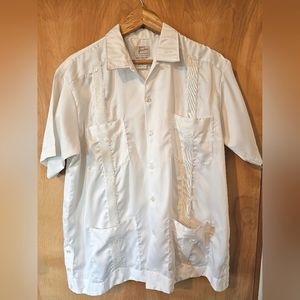 Men's Yucateca GUAYABERA Shirt XL White